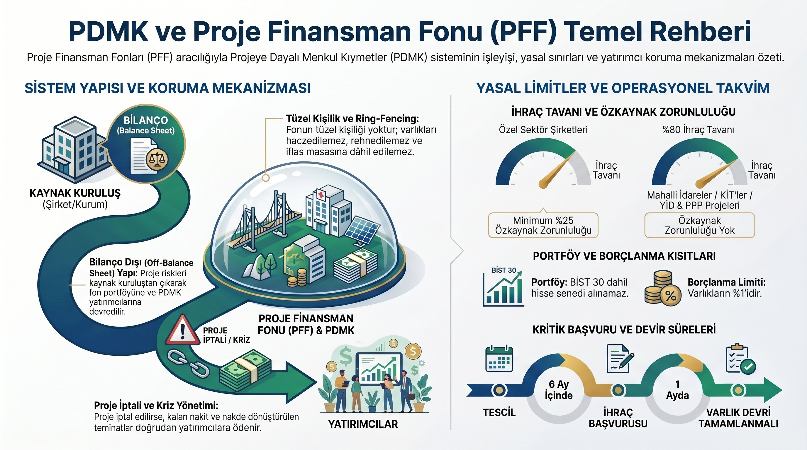 PDMK ve Proje Finansman Fonu infografiği — SPA2 Ünite 7
