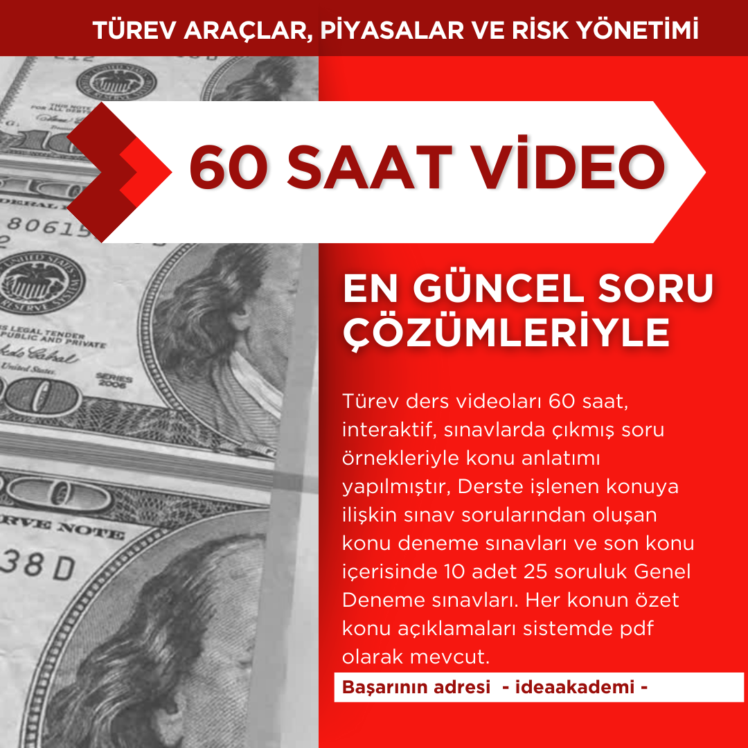 Türev Araçlar, Piyasalar ve Risk Yönetimi